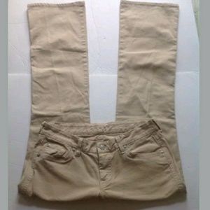 7 for all mankind tan (A) pocket jeans women's 30